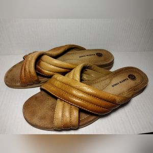 Earth Shoe Women's Leather Reef Tan Sandal Size 11